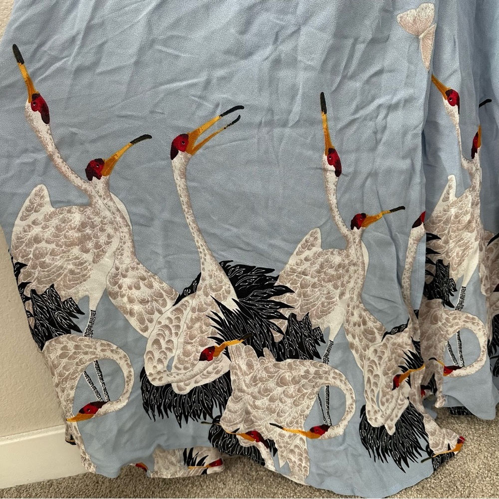 NWT Reformation Sandra Kuren Crane Butterfly
Print Maxi Dress Size S - Picture 4 of 6
